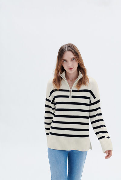 Pull maribel ivoire femme