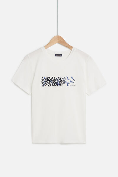 T-shirt tahis blanc femme