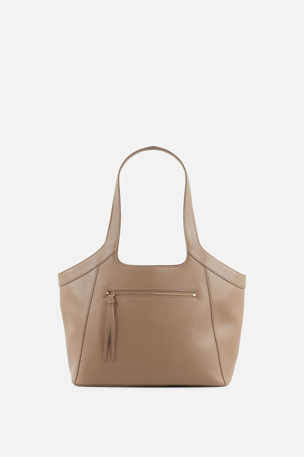 Sac sacha en cuir naturel beige femme