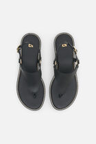 Lexi2 natural leather sandals black woman