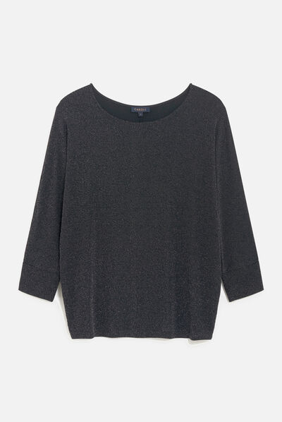 t-shirt franny gris argent femme