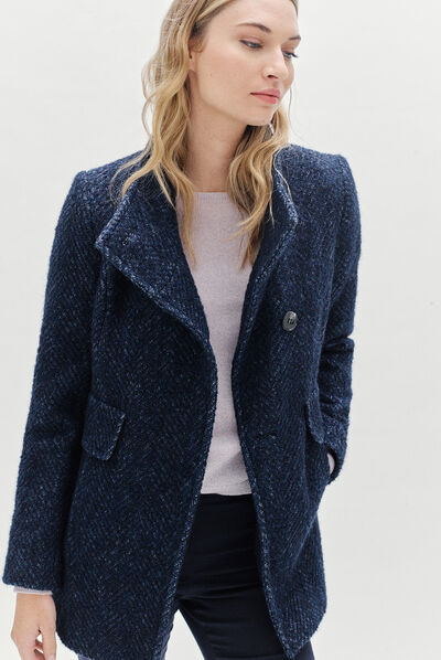 Cappotto Ali blu navy donna