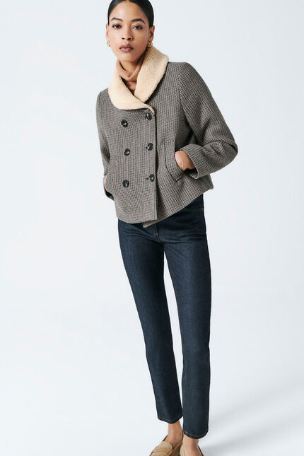 Manteau maviateur vert kaki femme