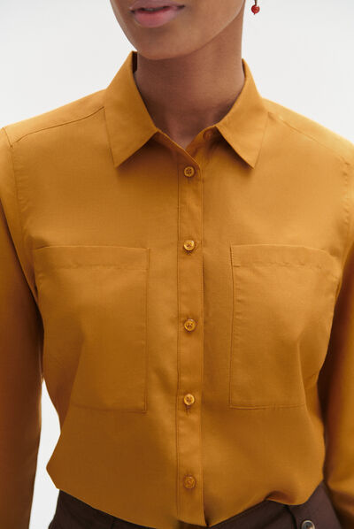 Camisa Eden amarillo mostaza mujer