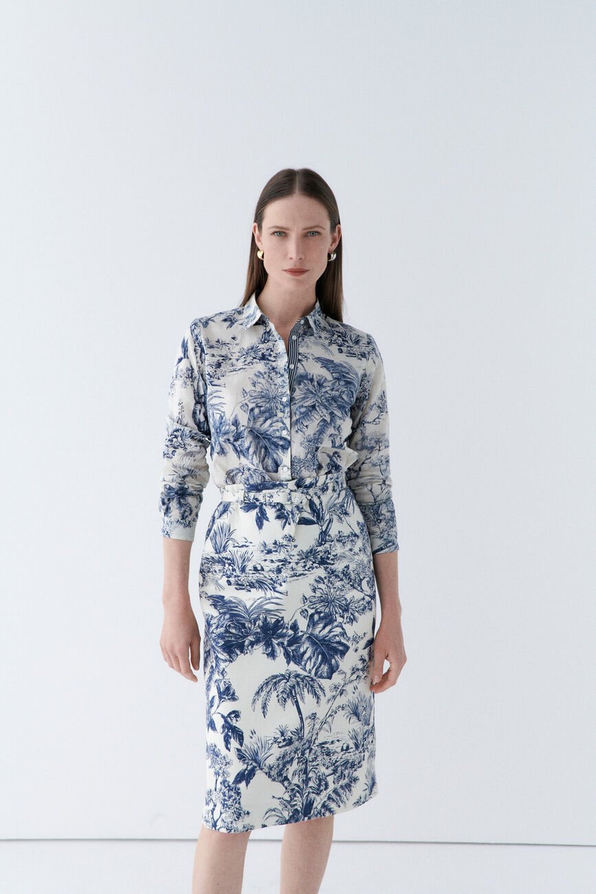 Rock Johan marineblau damen