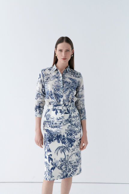 Rok johan marineblauw vrouw