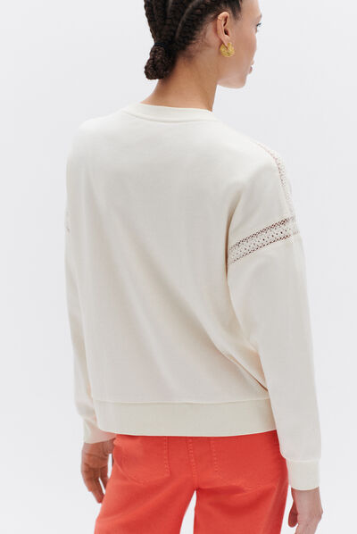 sweat-shirt daniela ecru femme