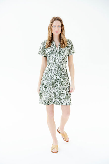 Robe rlaureen vert kaki femme