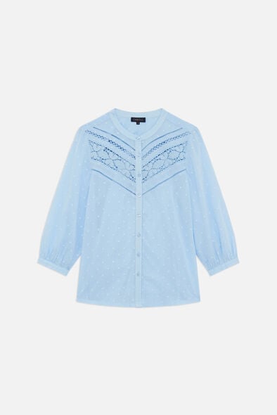 camisa cbonnie azul ceu mulher Camisa Cbonnie azul céu mulher