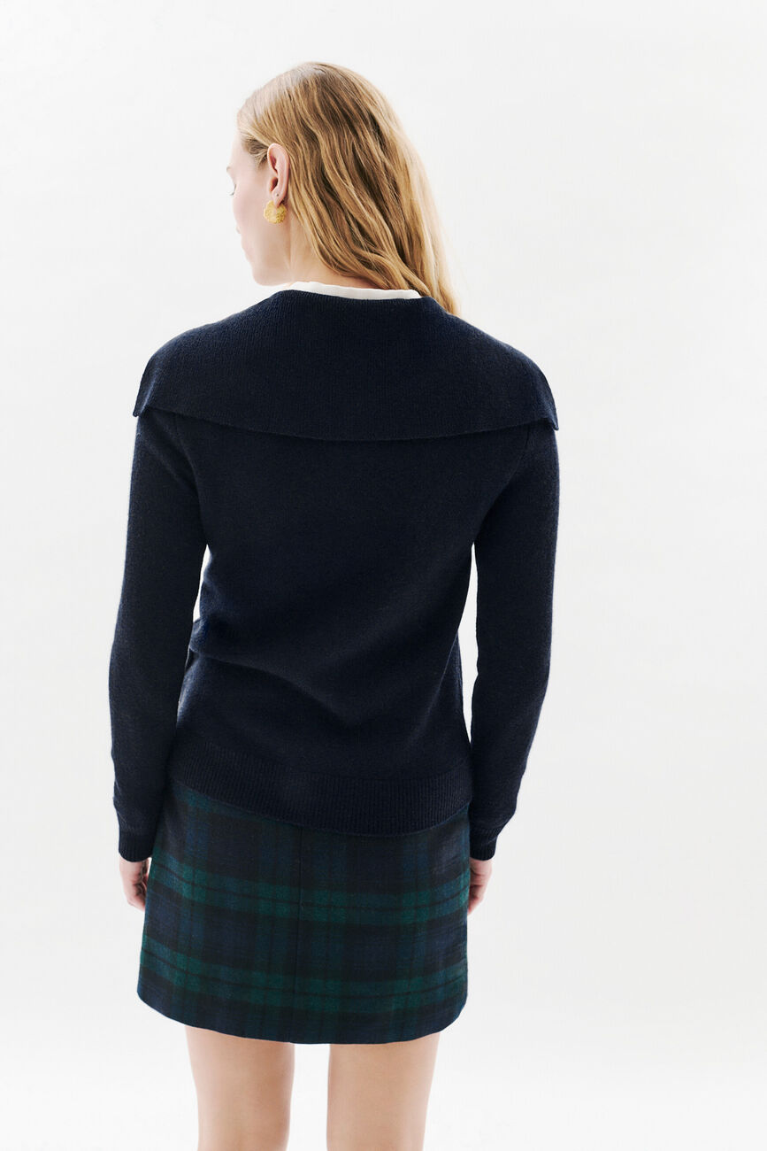 Gilet mlouna bleu marine femme
