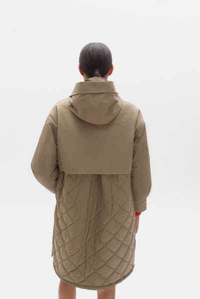 parka milo creme femme