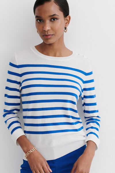 pull juliette bleu electrique femme