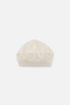 Berra beret 100% cashmere ivory woman