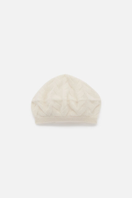 Baret berra 100% kasjmier ivoor vrouw