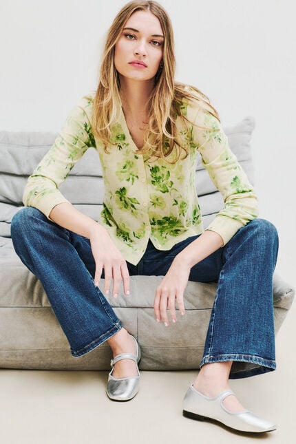 Pull Mveronica vert anis femme