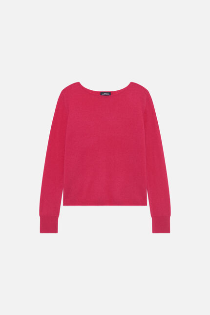 Pull mzoan 100% cachemire rose framboise femme