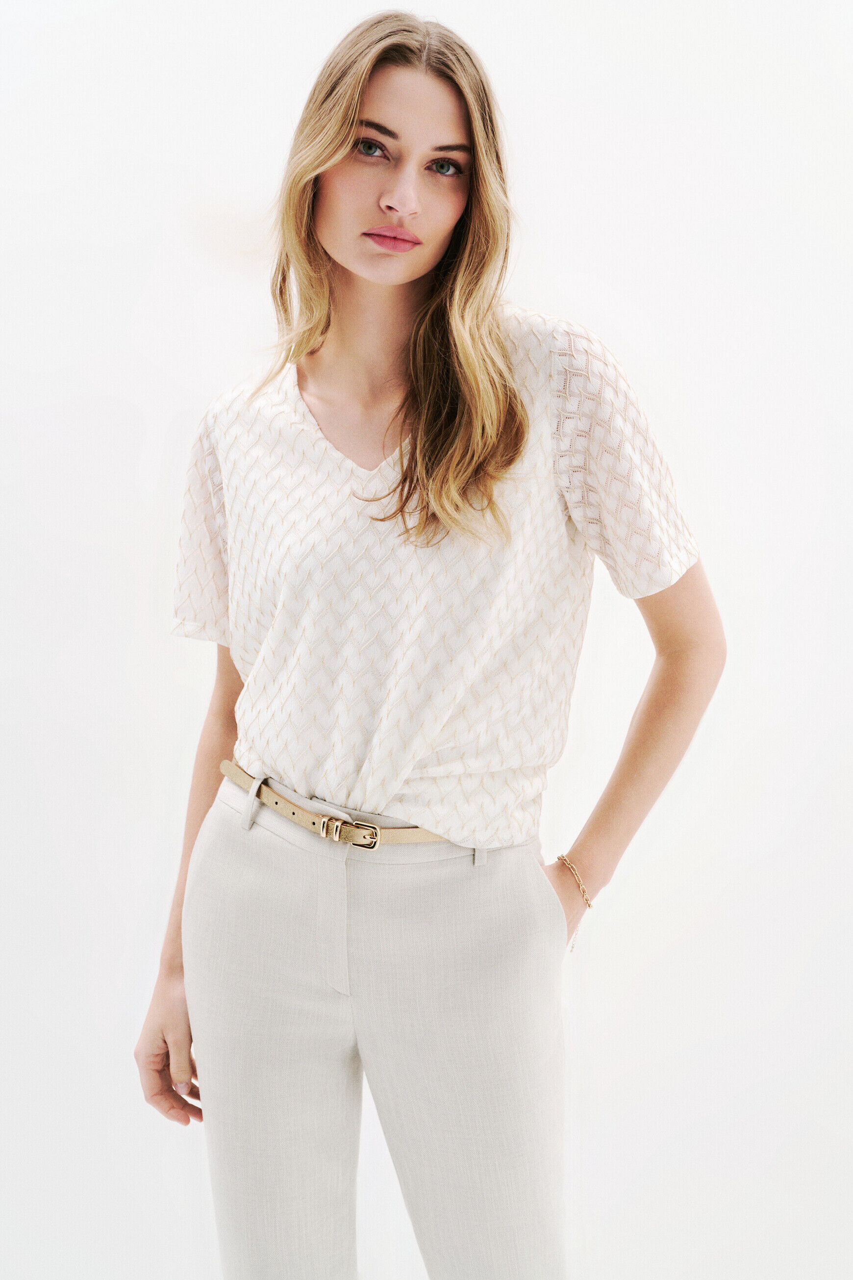T-shirt Tsuzie ecru femme