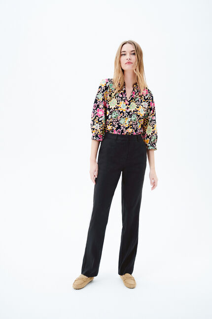 Pantalon pierrot noir femme