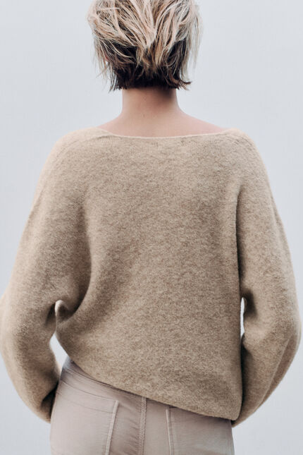 Pull Mterry made in Italy sable femme