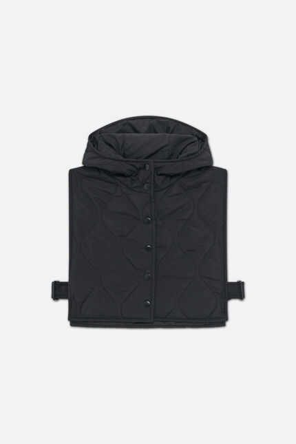 Poncho Ytania noir femme