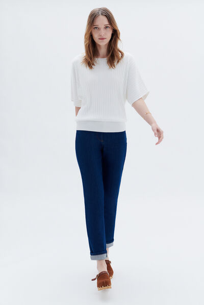 Pull mahee ivoire femme