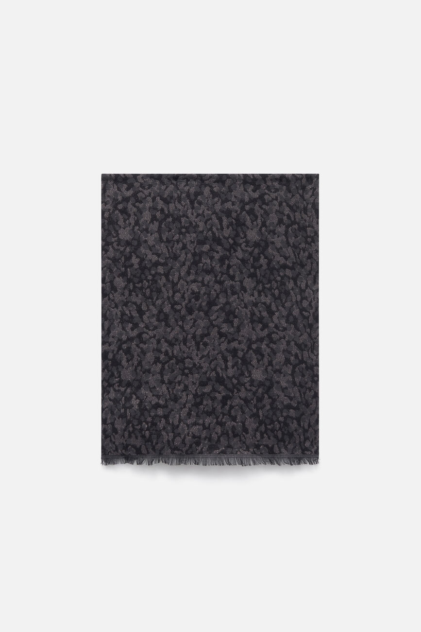 malone scarf dark grey woman