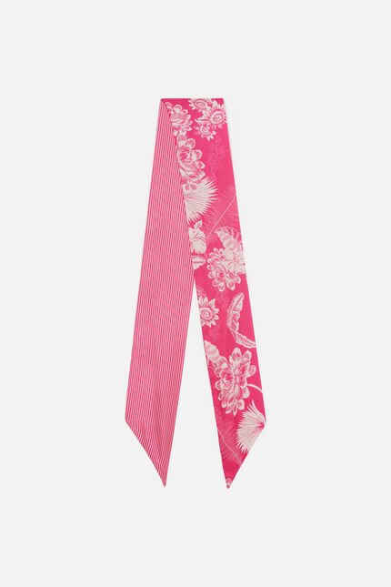 Mila Schal 100% Seide fuchsienrot damen