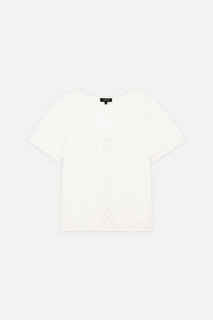 T-shirt Tvalentine ecru femme