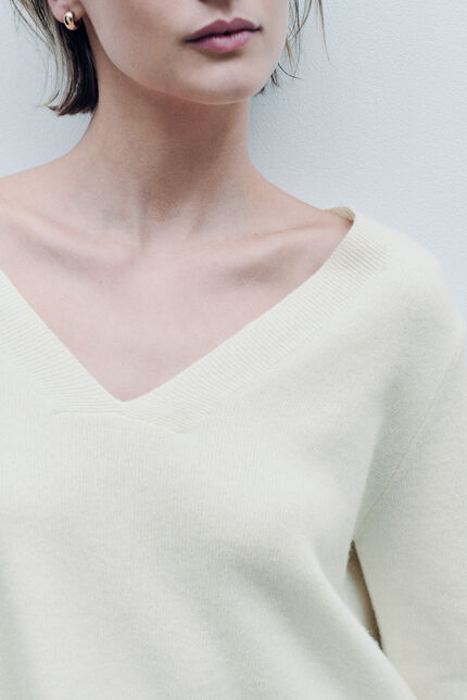 Pull Mleopold made in Italy ivoire femme