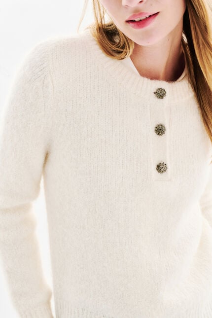 Mdona sweater ecru woman