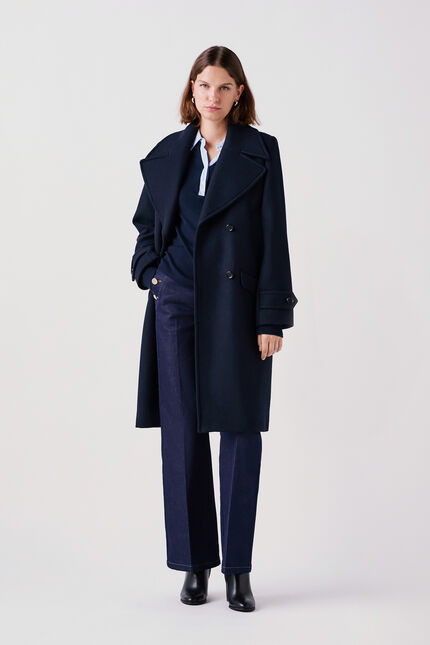Manteau Marin bleu marine femme