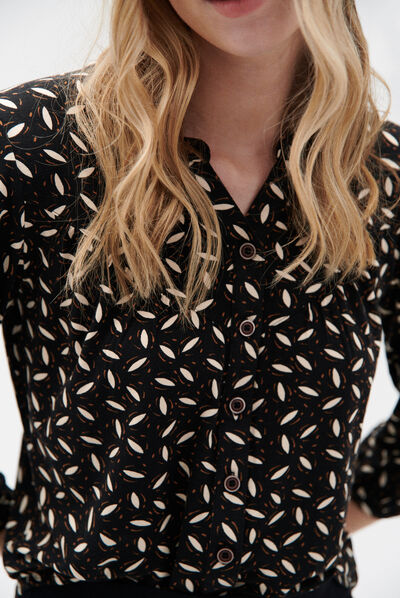 Chemise Ilta en jersey noir femme