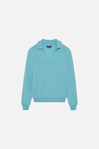 Mterry sweater turquoise blue woman