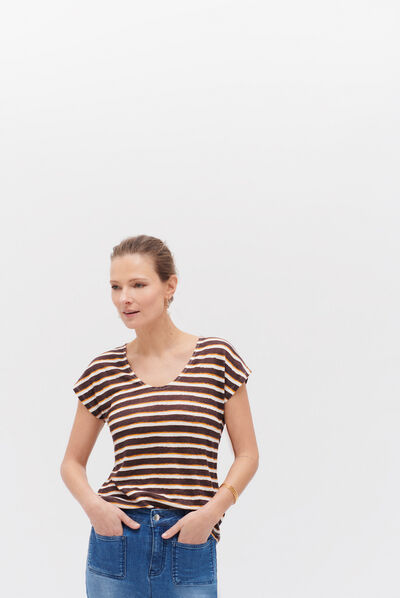 t-shirt murina marron fonce femme