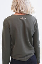 Jason sweatshirt khaki green woman