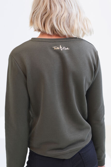 Sweatshirt Jason khakigrün damen