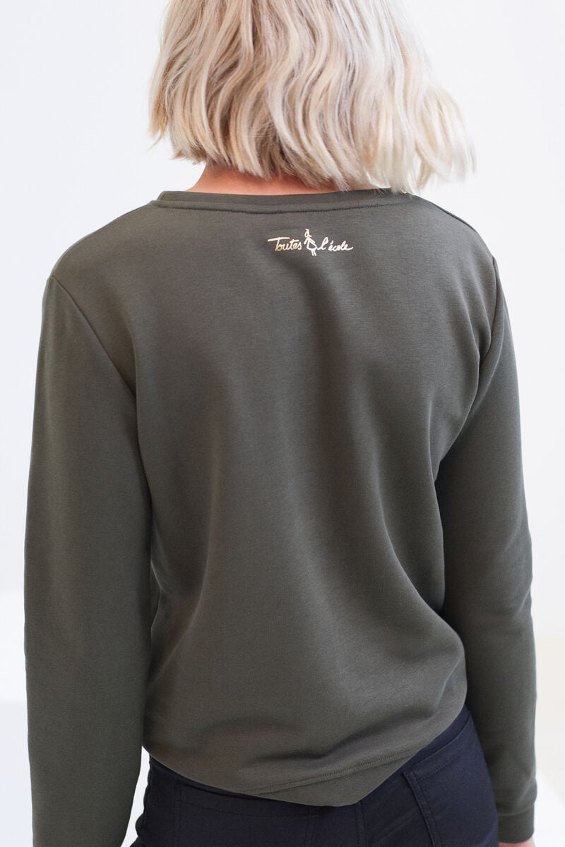 sweat jason vert kaki femme Sweat Jason vert kaki femme