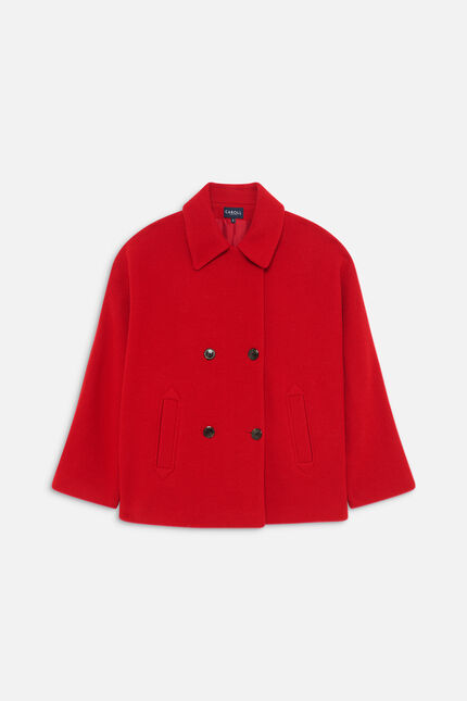Manteau Gevene rouge femme