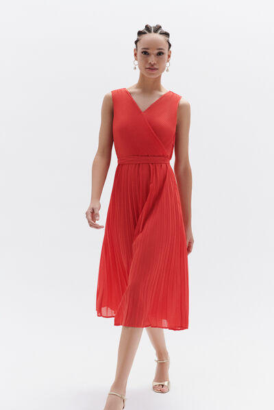 Vestido Mini rojo mujer