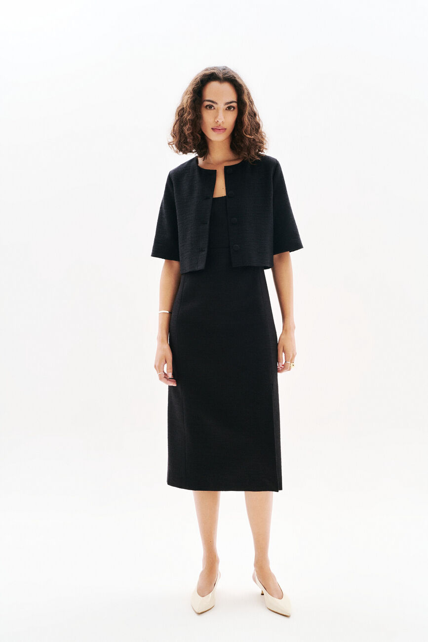 Chemisier Cmilly noir femme