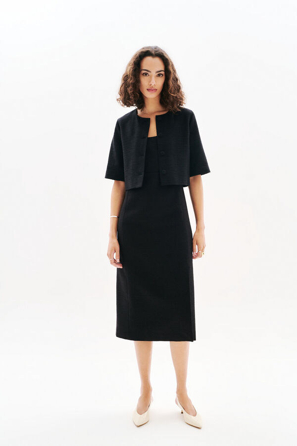 Chemisier Cmilly noir femme