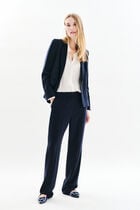 Pclement pants navy blue woman