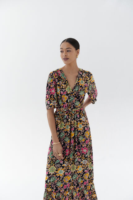 Robe richie rose framboise femme
