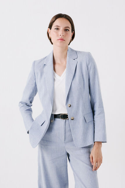 Veste voilier bleu ciel femme