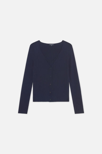Pull Mwithney bleu marine femme