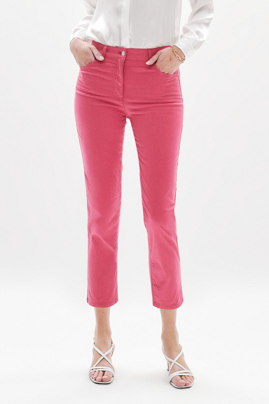 pantacourt mason rouge foncé femme