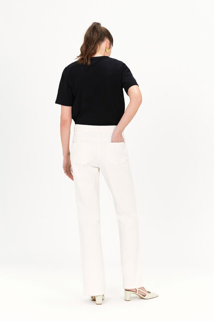 Pantalon piper ivoire femme