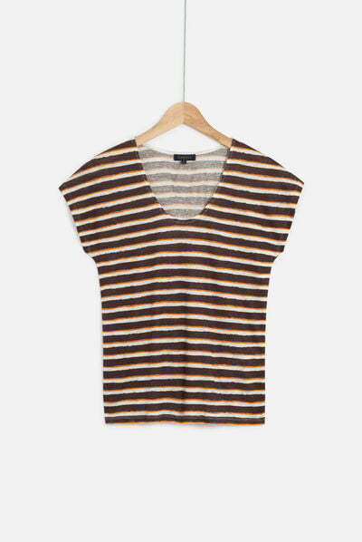 t-shirt murina marron fonce femme