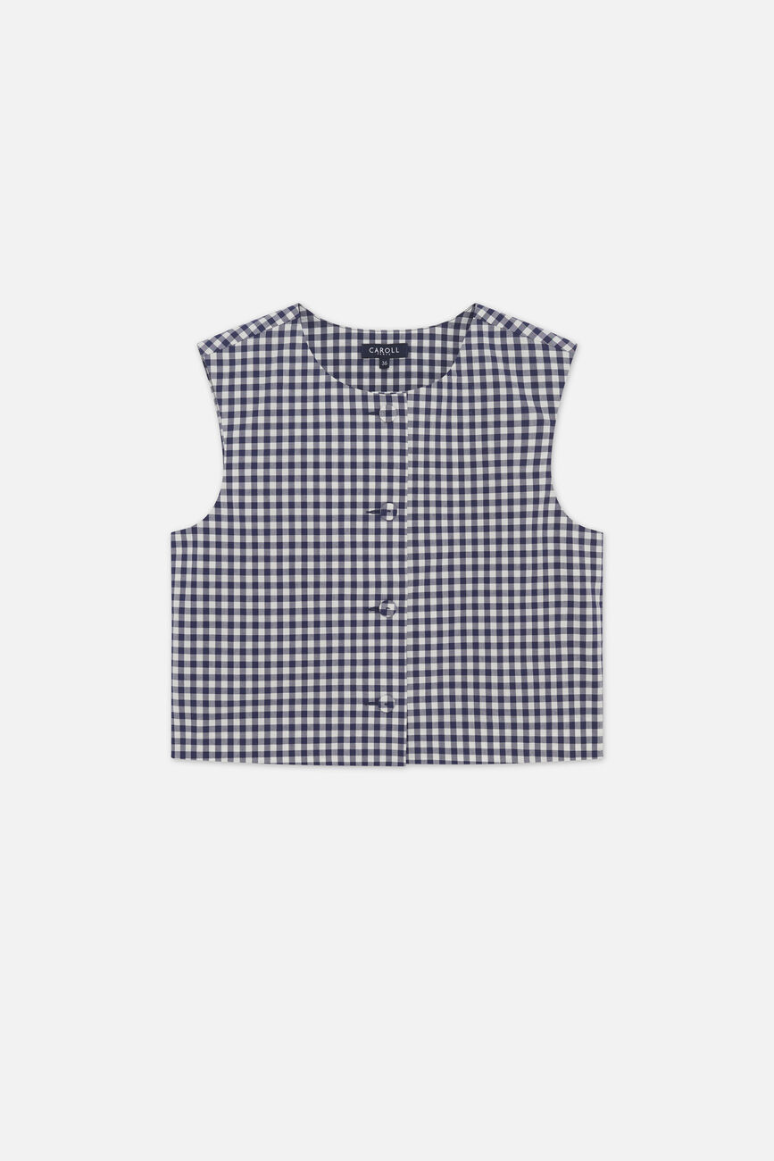 Cnoemie1 overhemd marineblauw vrouw