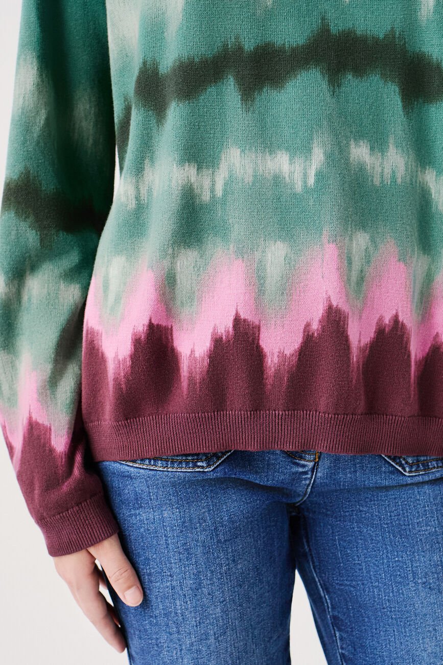 pull mphao vert fonce femme